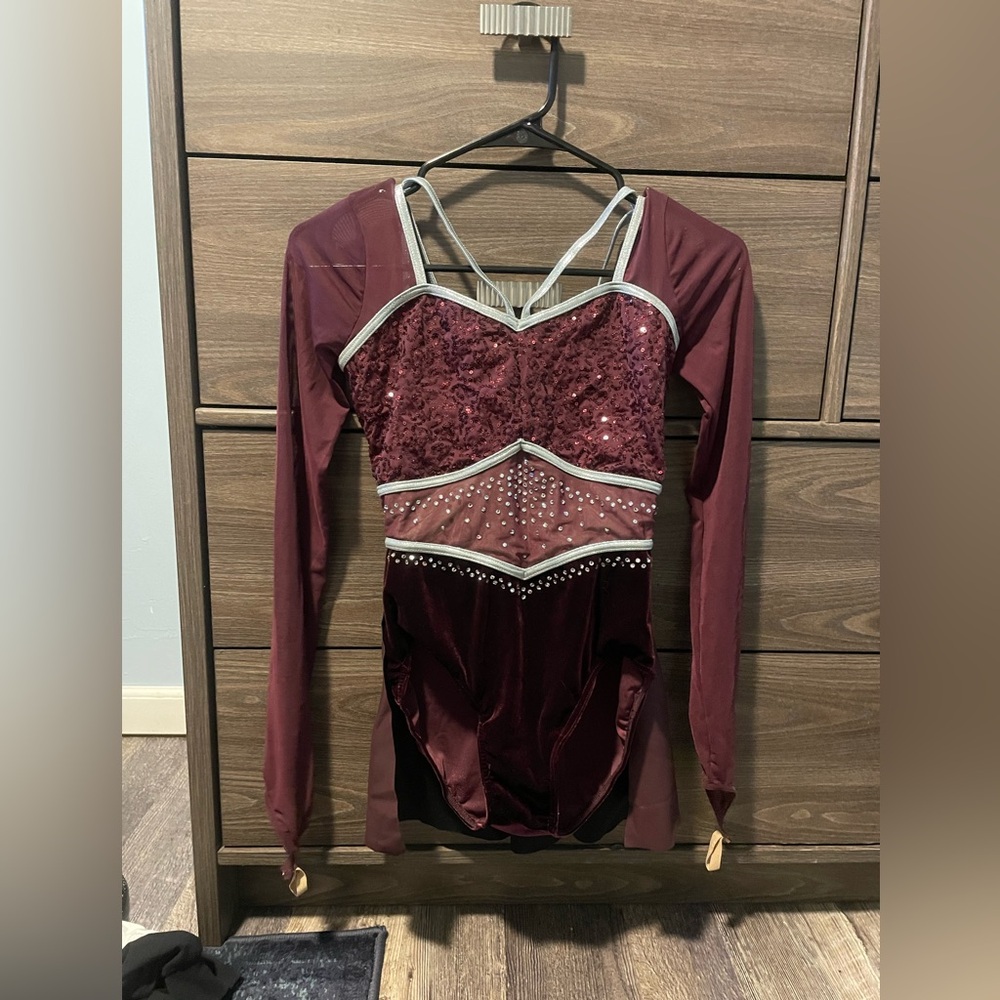 Dance Costume: Red small weissman jazz costume